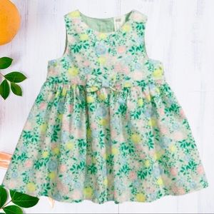 H&M 6-9 Month Patterned Cotton Dress in Mint